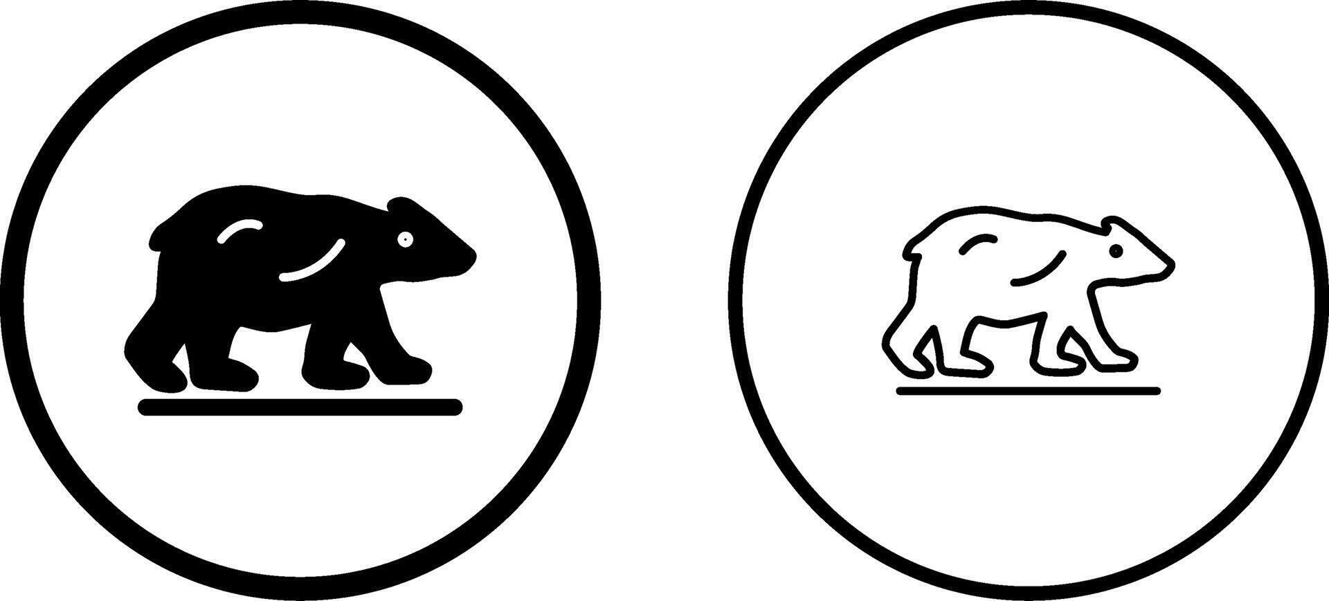 Eisbär-Vektor-Symbol vektor