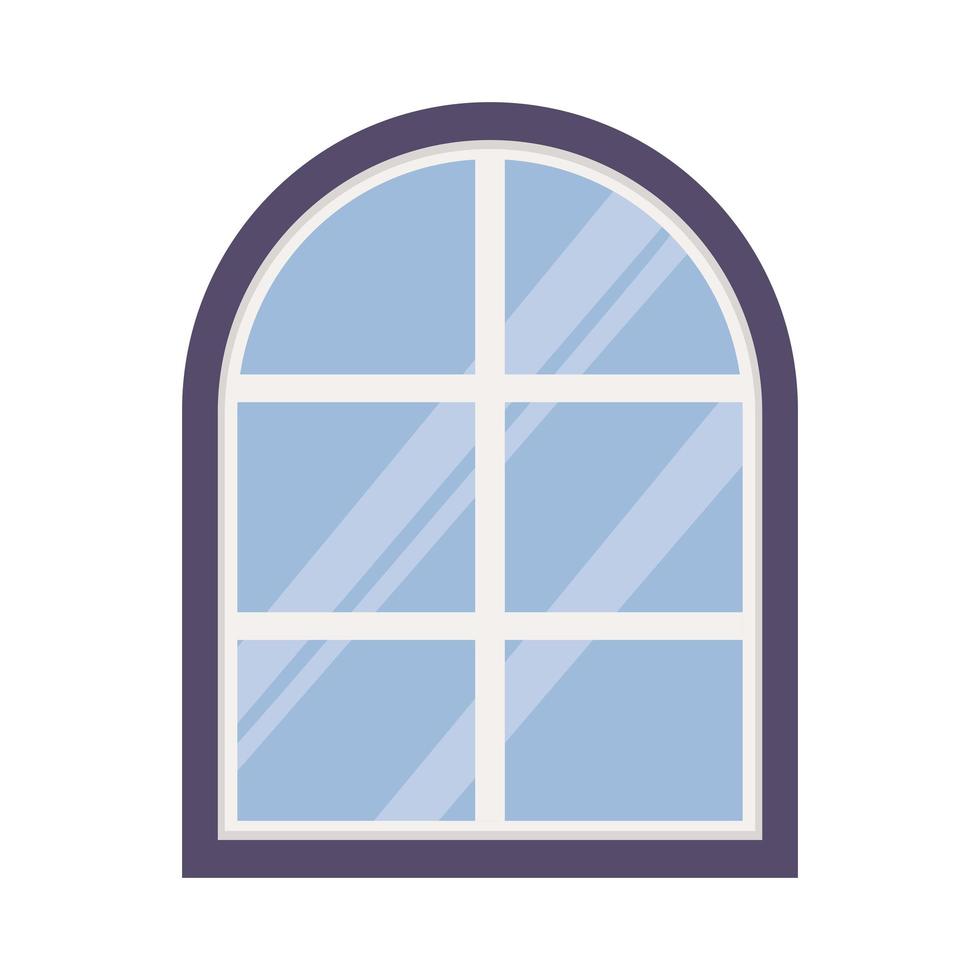 Fensterrahmen Dekoration isolierte Symbol auf weißem Hintergrund vektor