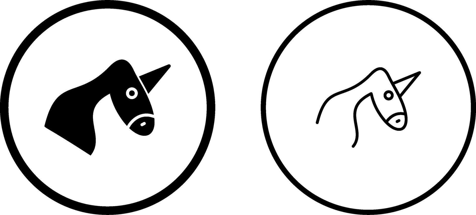 Einhorn-Vektor-Symbol vektor