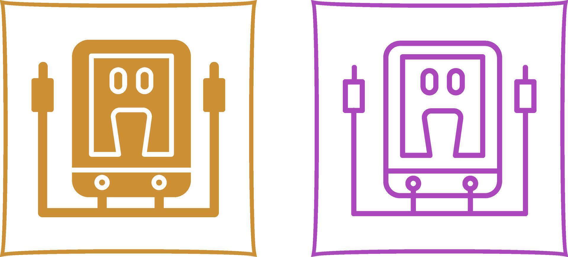 Voltmeter-Vektorsymbol vektor