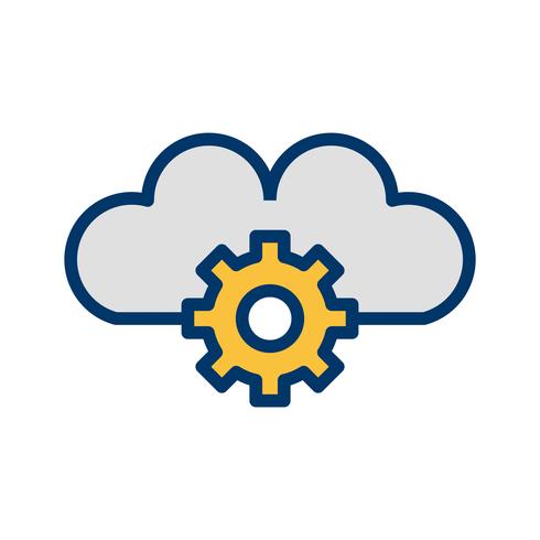 Vektor Cloud Settings Icon