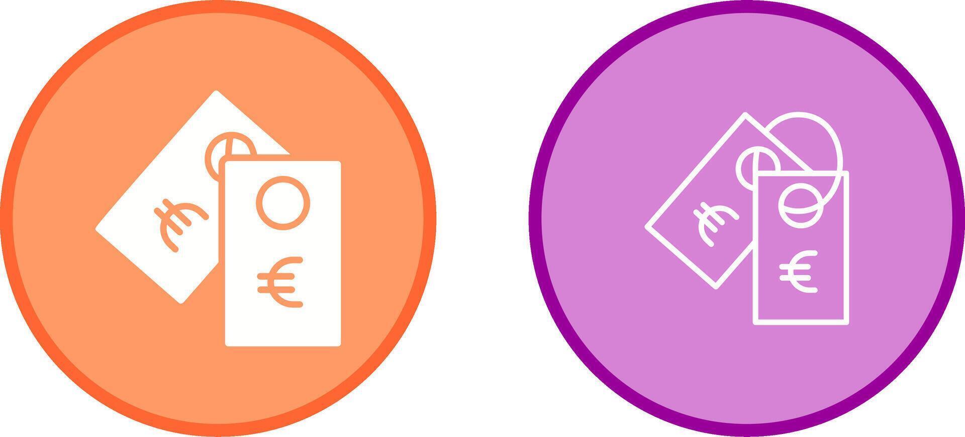 euro märka vektor ikon