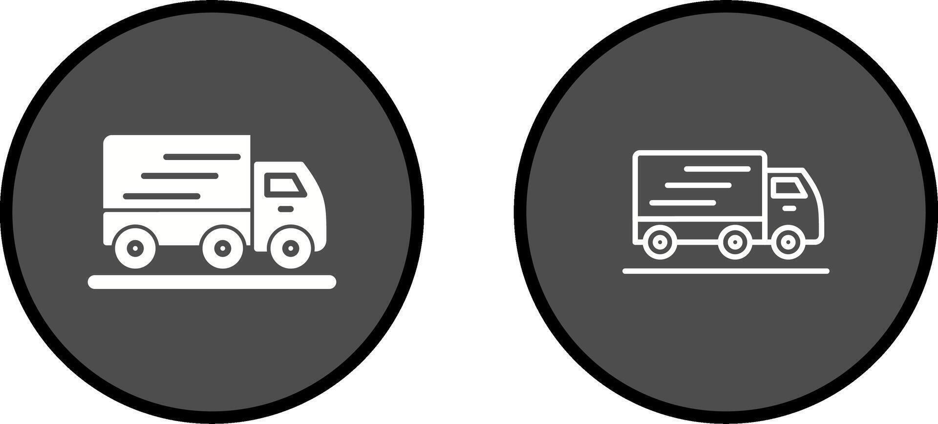 LKW-Vektorsymbol bewegen vektor