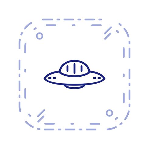 Vektor-UFO-Symbol vektor