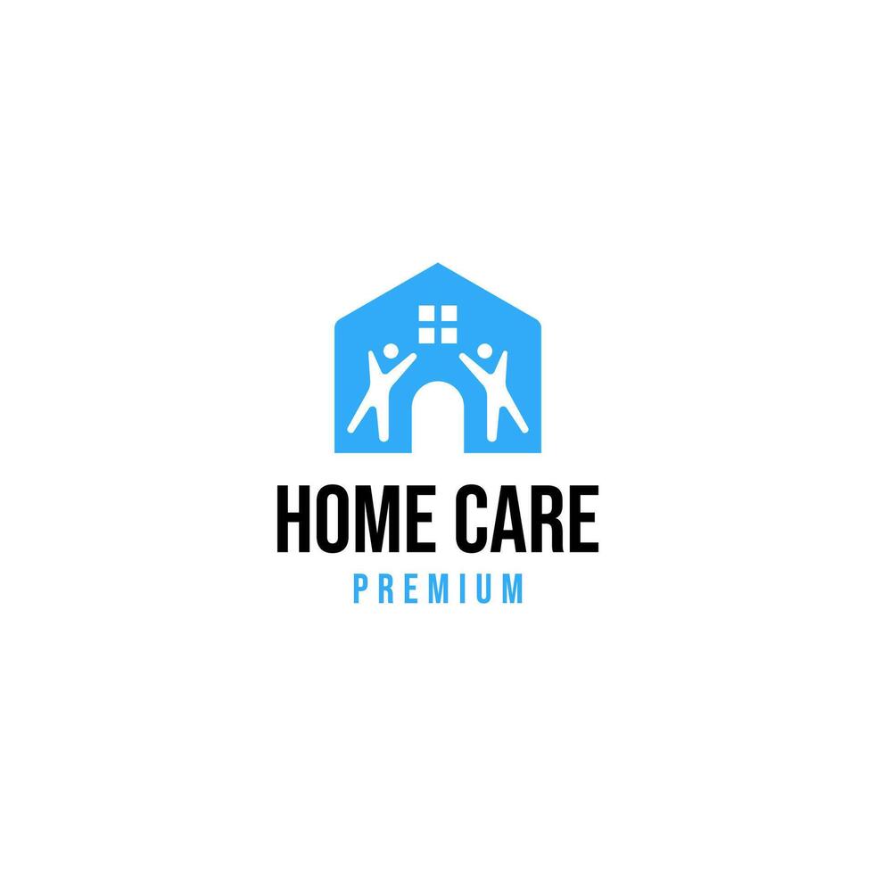 vård i hemmet logotyp design för välgörenhet illustration aning vektor