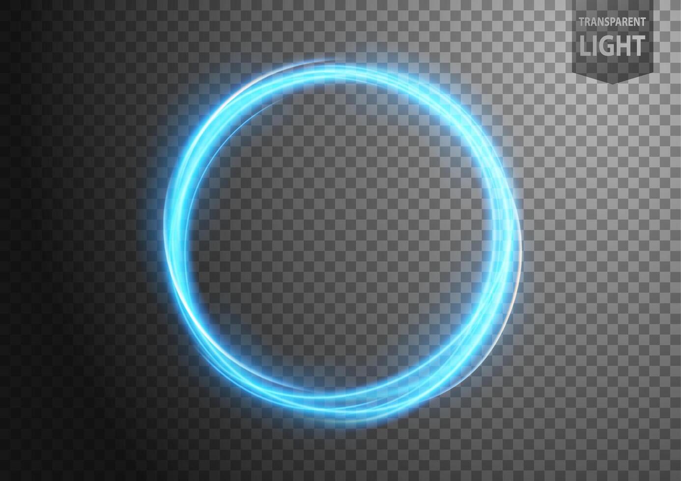 abstrakt blå ringa av ljus med en bakgrund, isolerat och lätt till redigera, vektor illustration