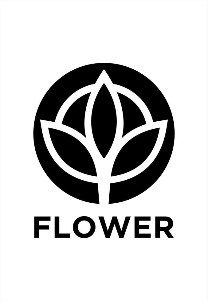 Blume Idee Konzept Logo Vektor Design