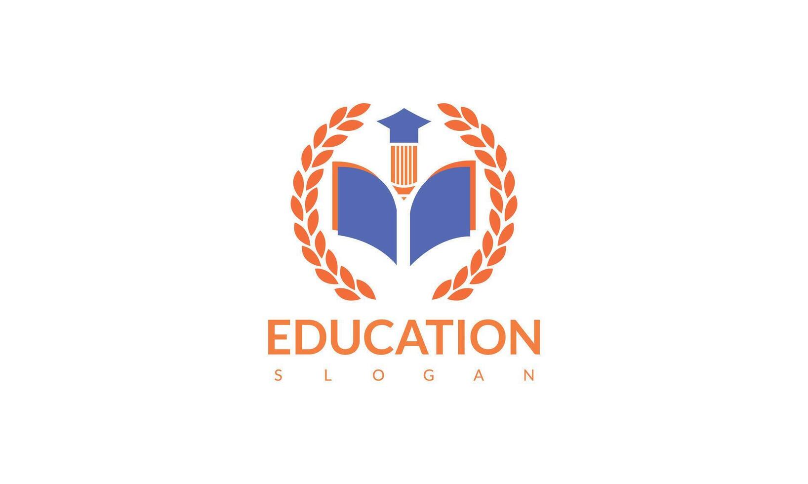 Bildung Logo Symbol. modern Logo Design mit Buch Symbol und wirtschaftlich Diagramm vektor