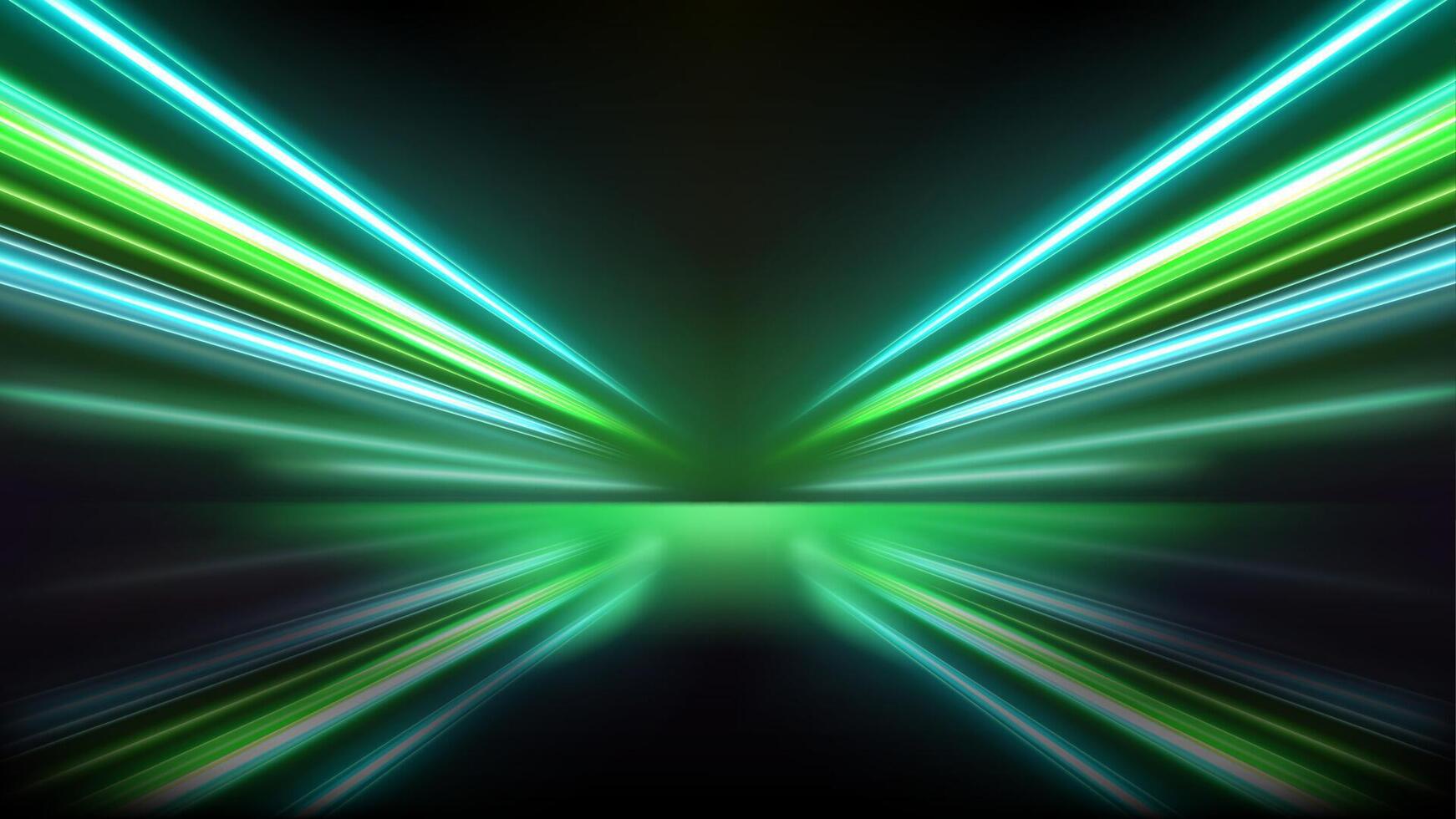 färgrik ljus spår, perspektiv lång tid exponering rörelse fläck effekt, vektor illustration