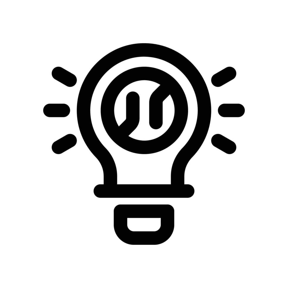 Lösung Symbol. Vektor Linie Symbol zum Ihre Webseite, Handy, Mobiltelefon, Präsentation, und Logo Design.