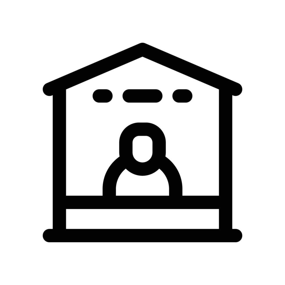 Zuhause Symbol. Vektor Linie Symbol zum Ihre Webseite, Handy, Mobiltelefon, Präsentation, und Logo Design.