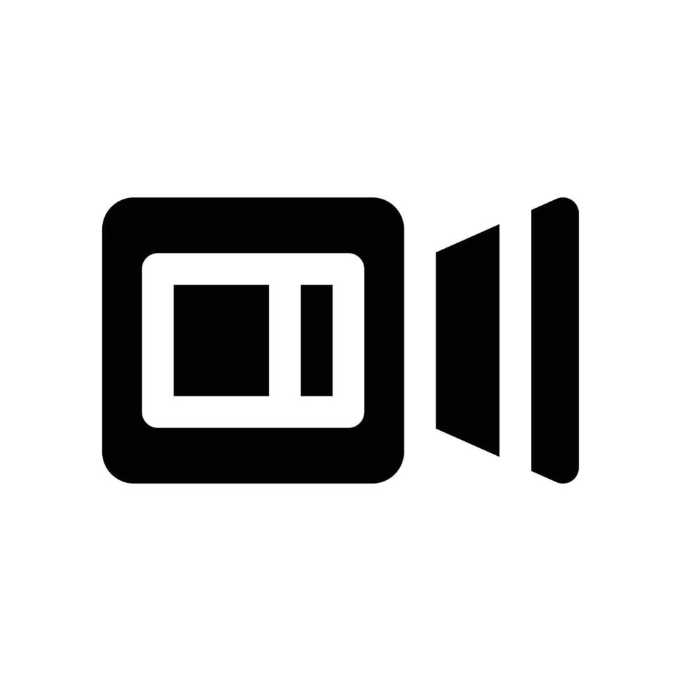 video ikon. vektor glyf ikon för din hemsida, mobil, presentation, och logotyp design.