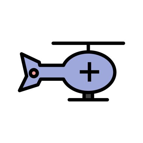 Vektor-Hubschrauber-Symbol vektor