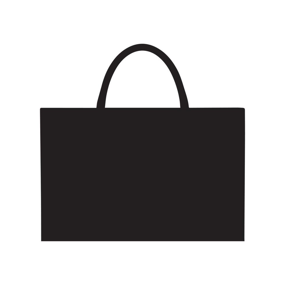 Geschäft Tasche schwarz Symbol Box Pack Vektor Design.
