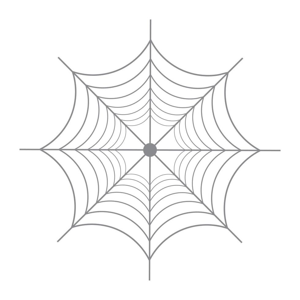 Spinne Netz Muster Linie Symbol Vektor Design.