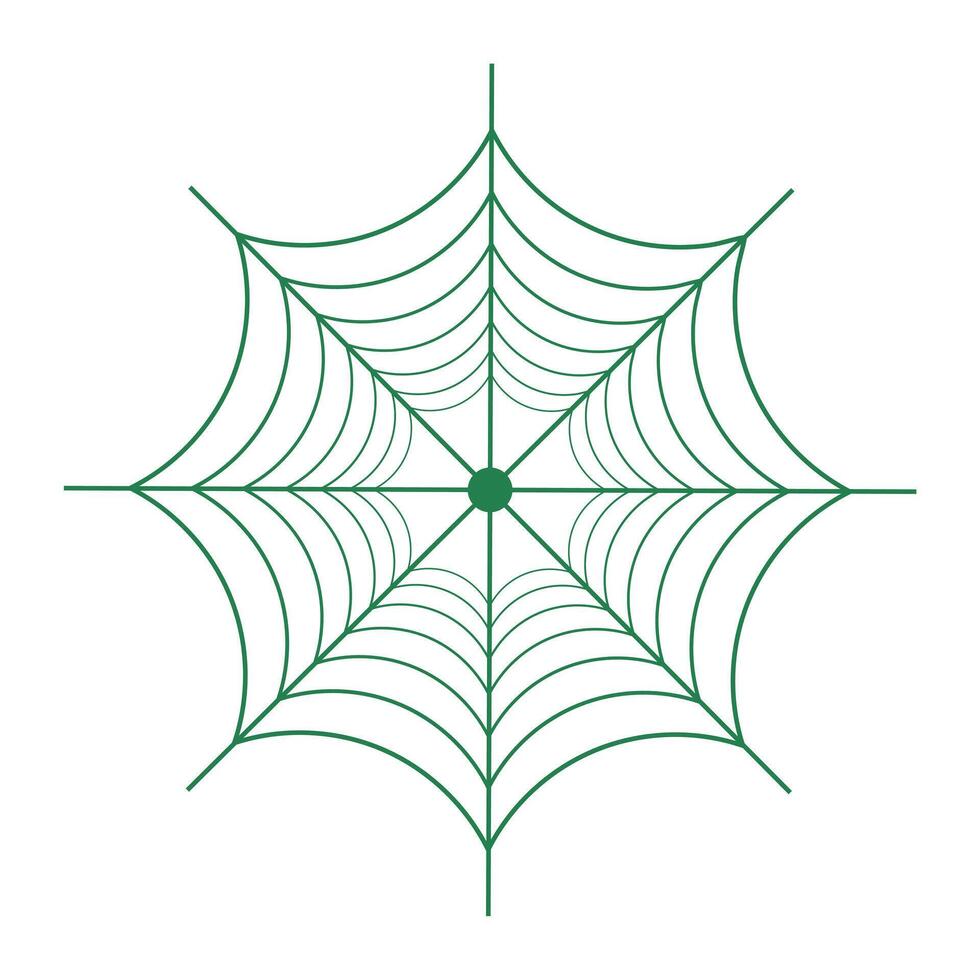 Spinne Netz Muster Linie Symbol Vektor Design.