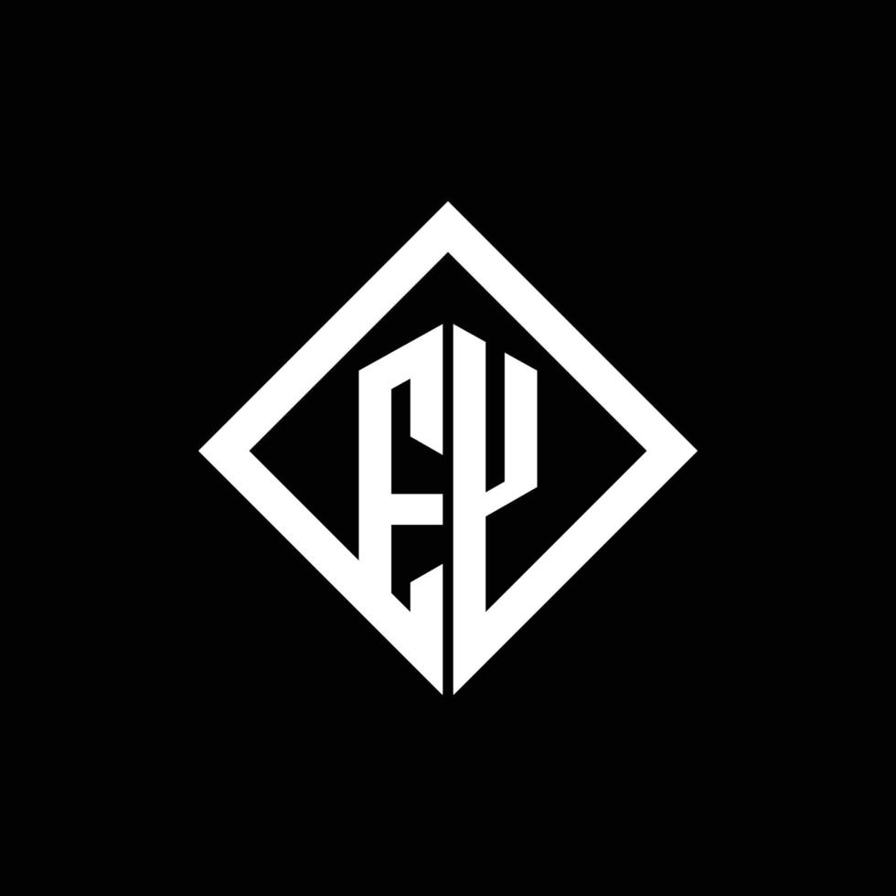 ey-Logo-Monogramm mit quadratischer Designvorlage im Rotationsstil vektor