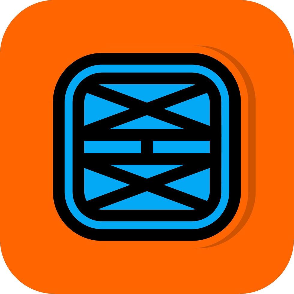 layout fylld orange bakgrund ikon vektor