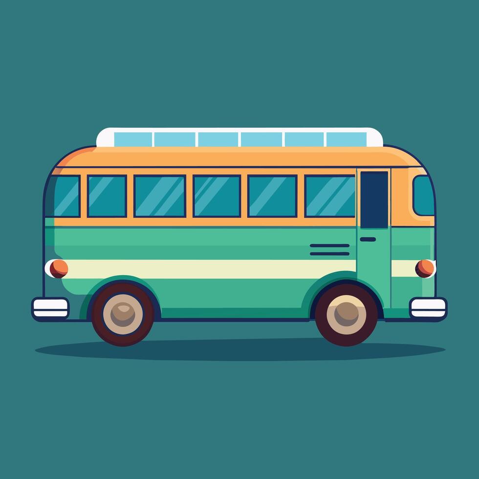 Bus eben Design Karikatur Symbol Illustration Schule Bus Vektor