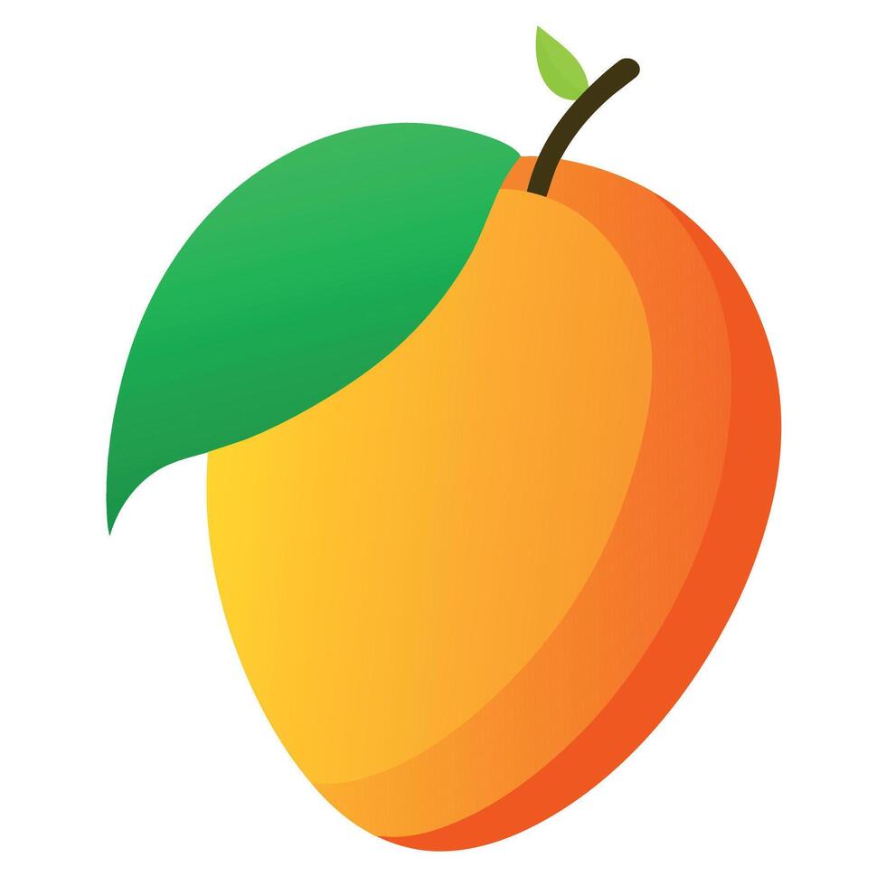 mango färgrik tecknad serie vektor illustration