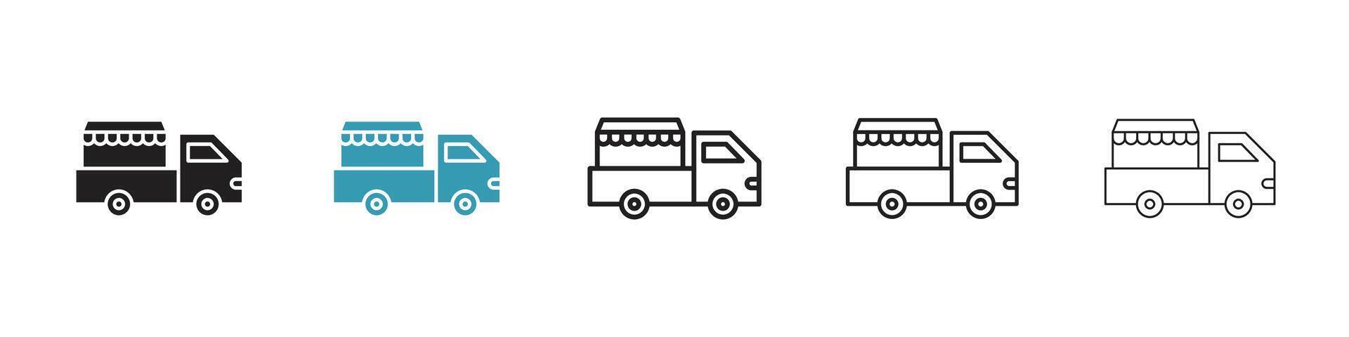 Food-Truck-Symbol vektor