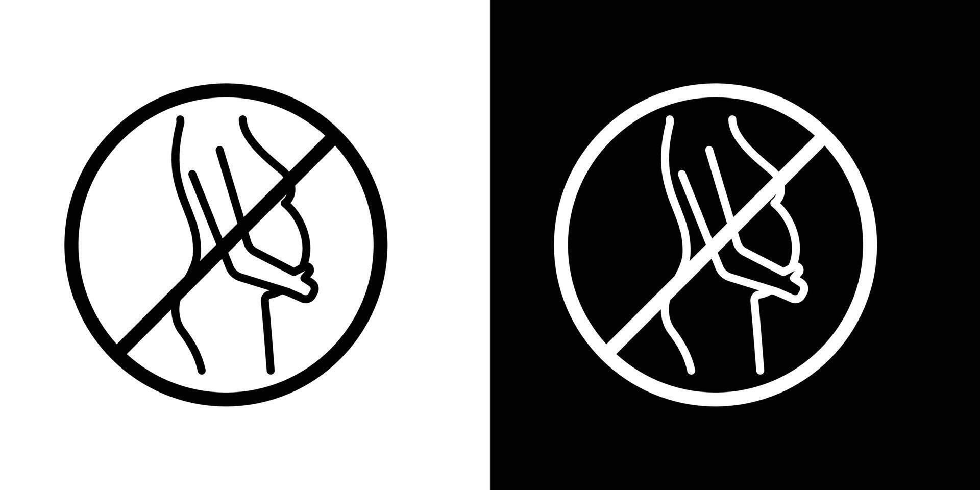 verboten schwanger Symbol vektor