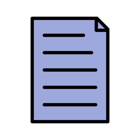 Vektor-Dokument-Symbol vektor