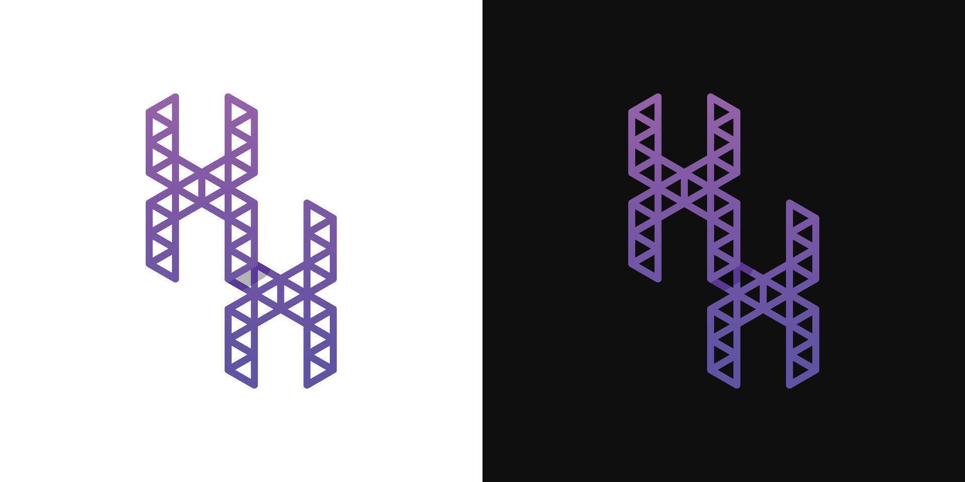 Briefe xx Polygon Logo, geeignet zum Geschäft verbunden zu Polygon mit xx Initialen vektor