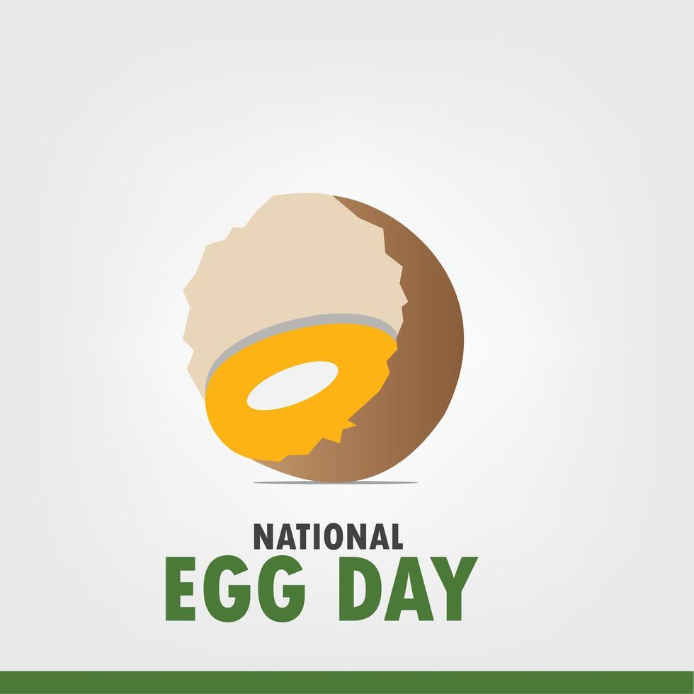 nationell ägg dag vektor design. enkel och elegant design