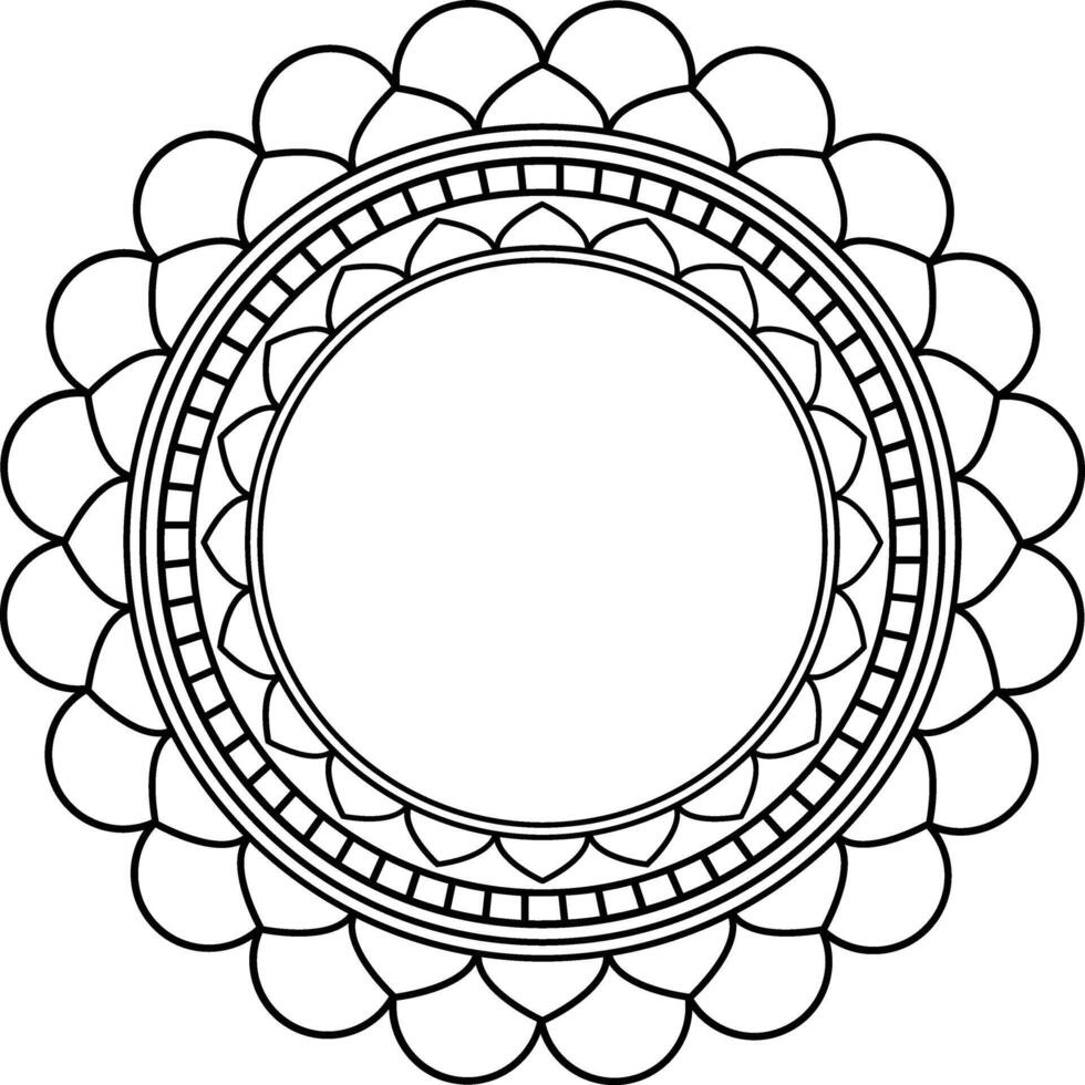 Vektor Mandala Kunst Design. dekorativ Element Das Sie können verwenden im irgendein Design eine solche wie Logo, Hintergrund, rahmen, und Mehr