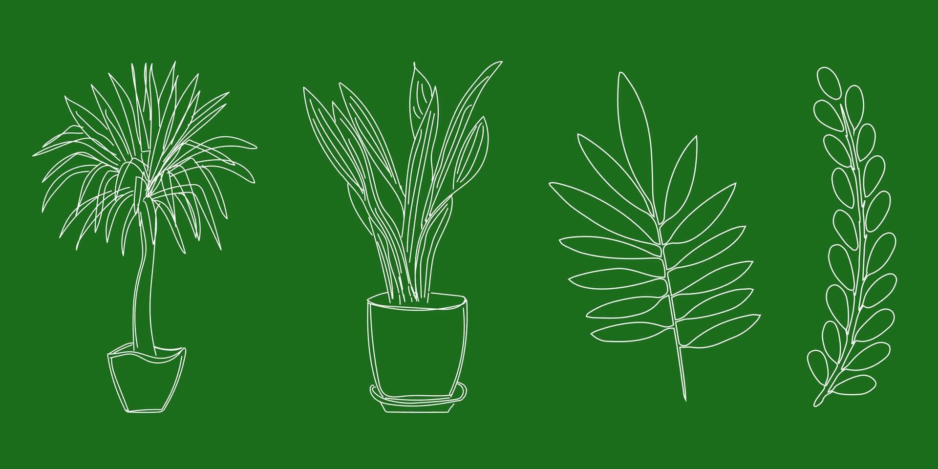 minimal dragen blommig botanisk linje konst. trendig element av trädgård växter och vår löv. vektor illustration för logotyp, banderoller, kort, inbjudan. isolerat på bakgrund