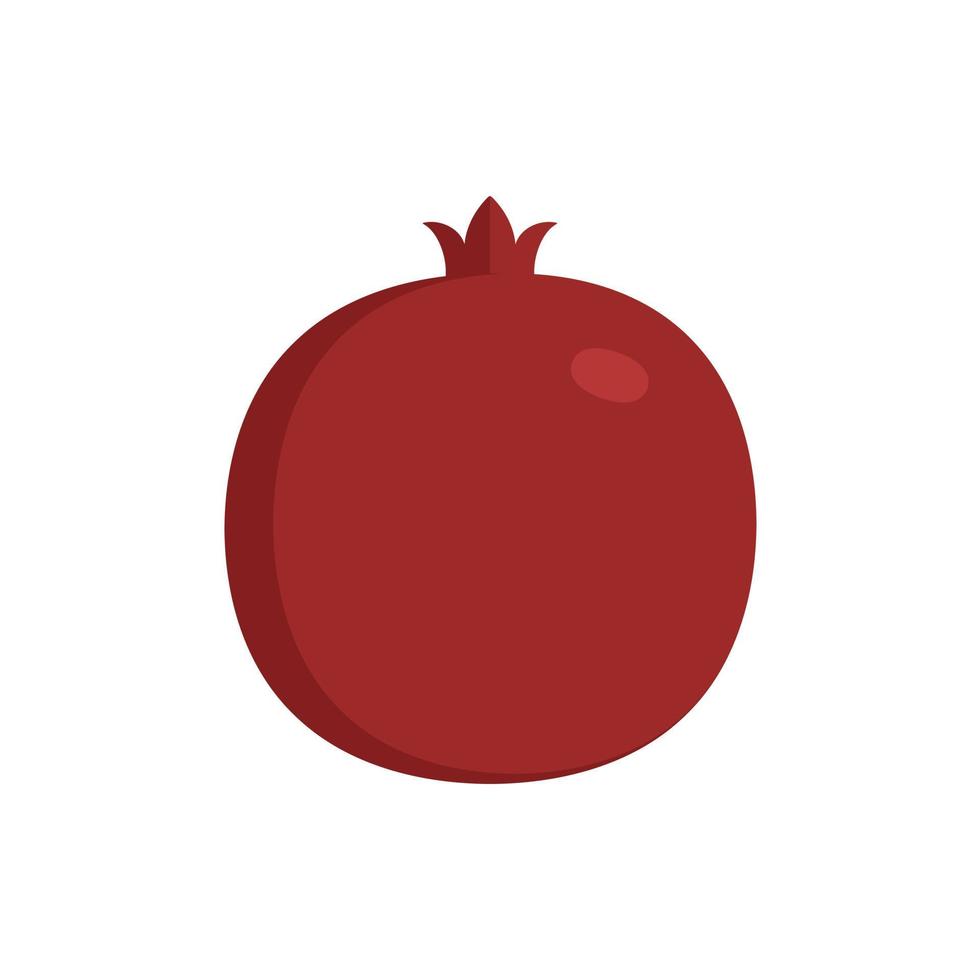Granatapfel-Symbol im flachen Design vektor