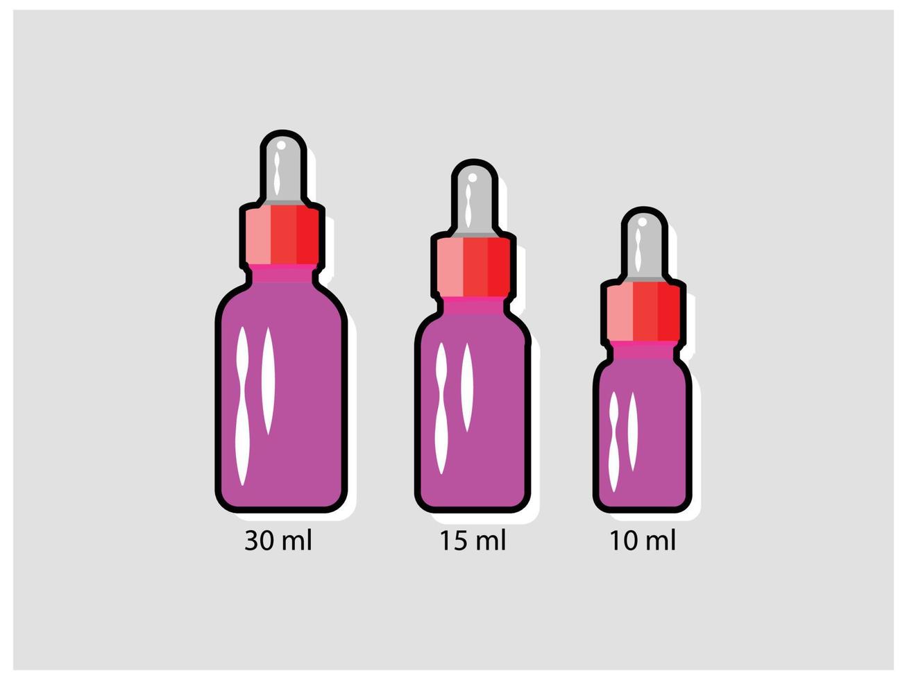 Serumflasche, Hautpflegeflasche vektor