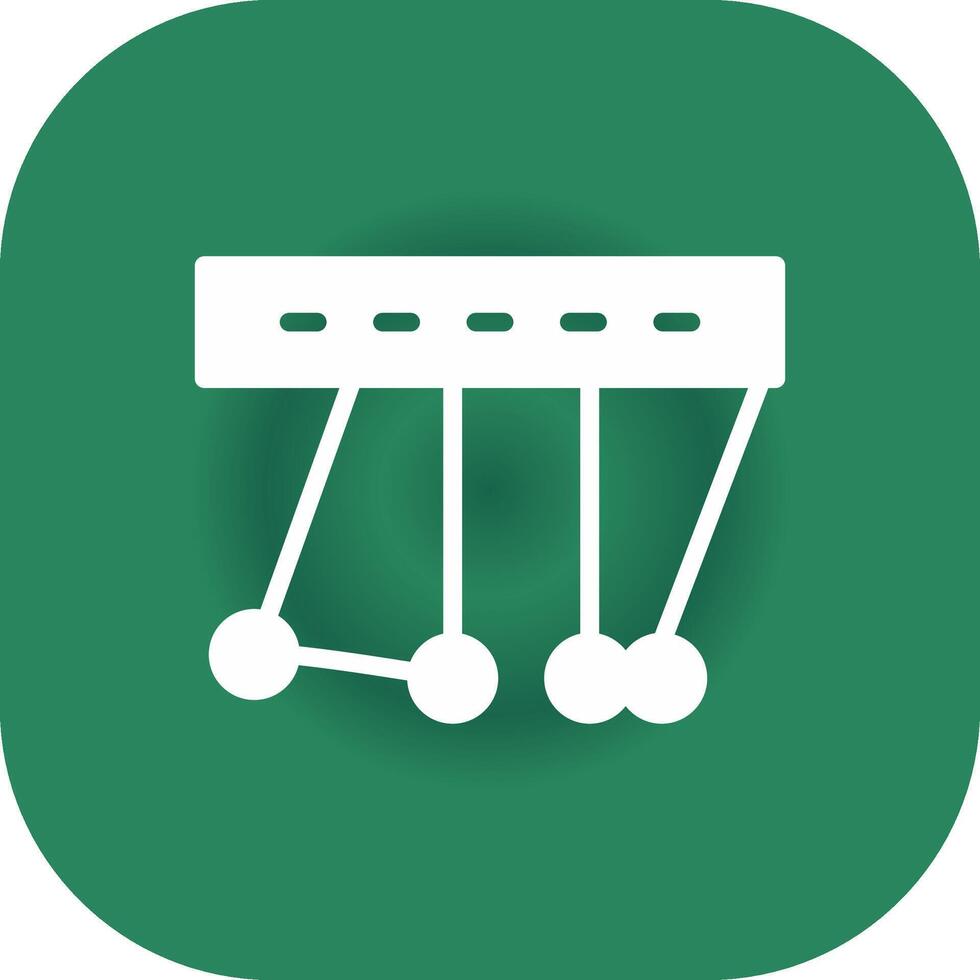 Newton Cradle kreatives Icon-Design vektor