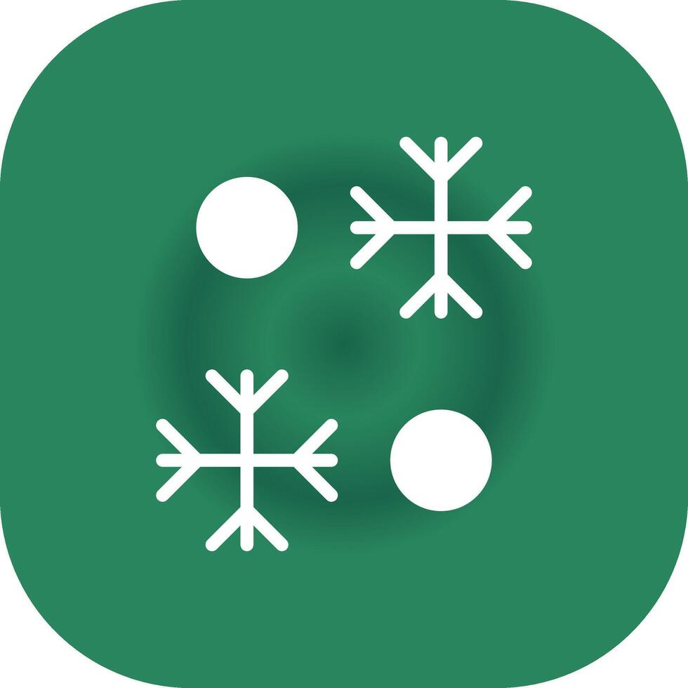 Schneeflocke kreatives Icon-Design vektor