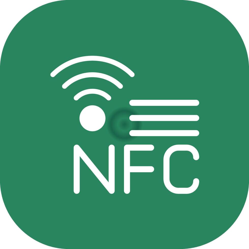 nfc kreativ ikon design vektor