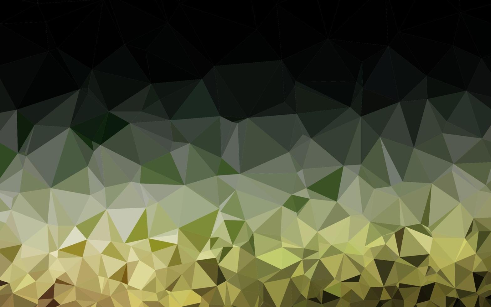 mörkgrön vektor suddig triangel mall.
