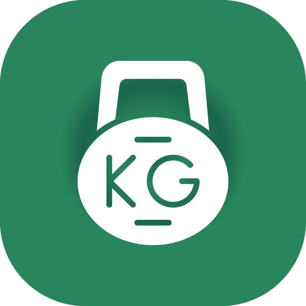 Kettlebell kreatives Icon-Design vektor