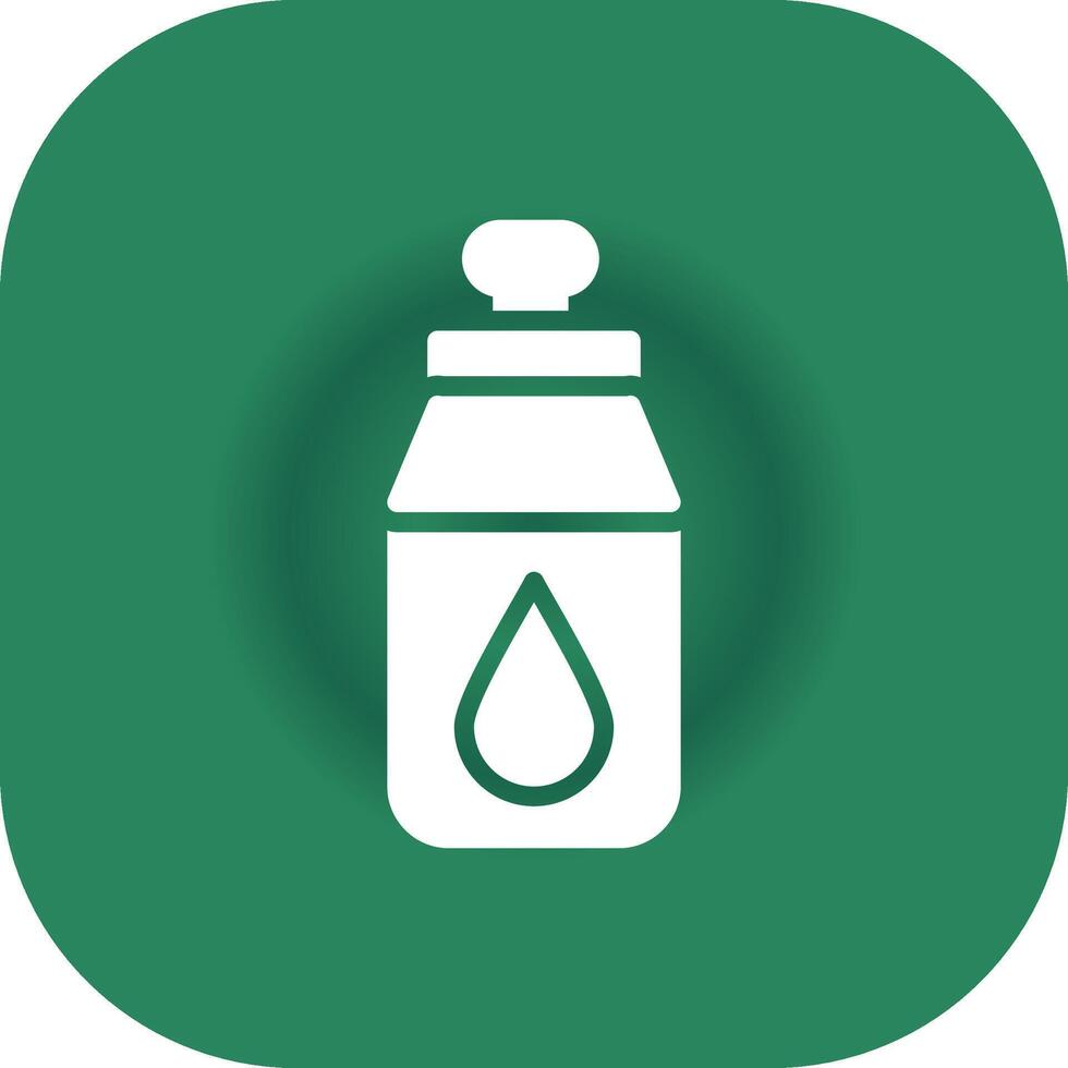 Wasserflasche kreatives Icon-Design vektor