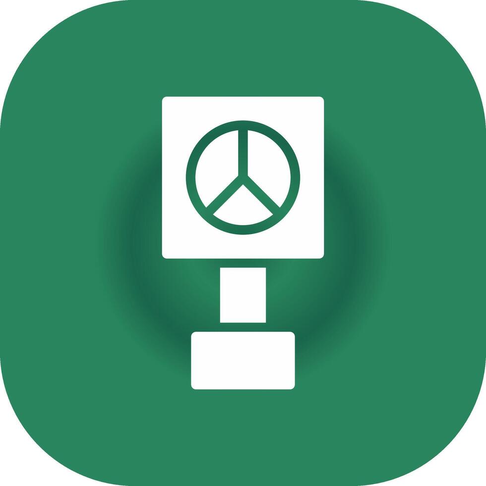 Peace-Zeichen kreatives Icon-Design vektor