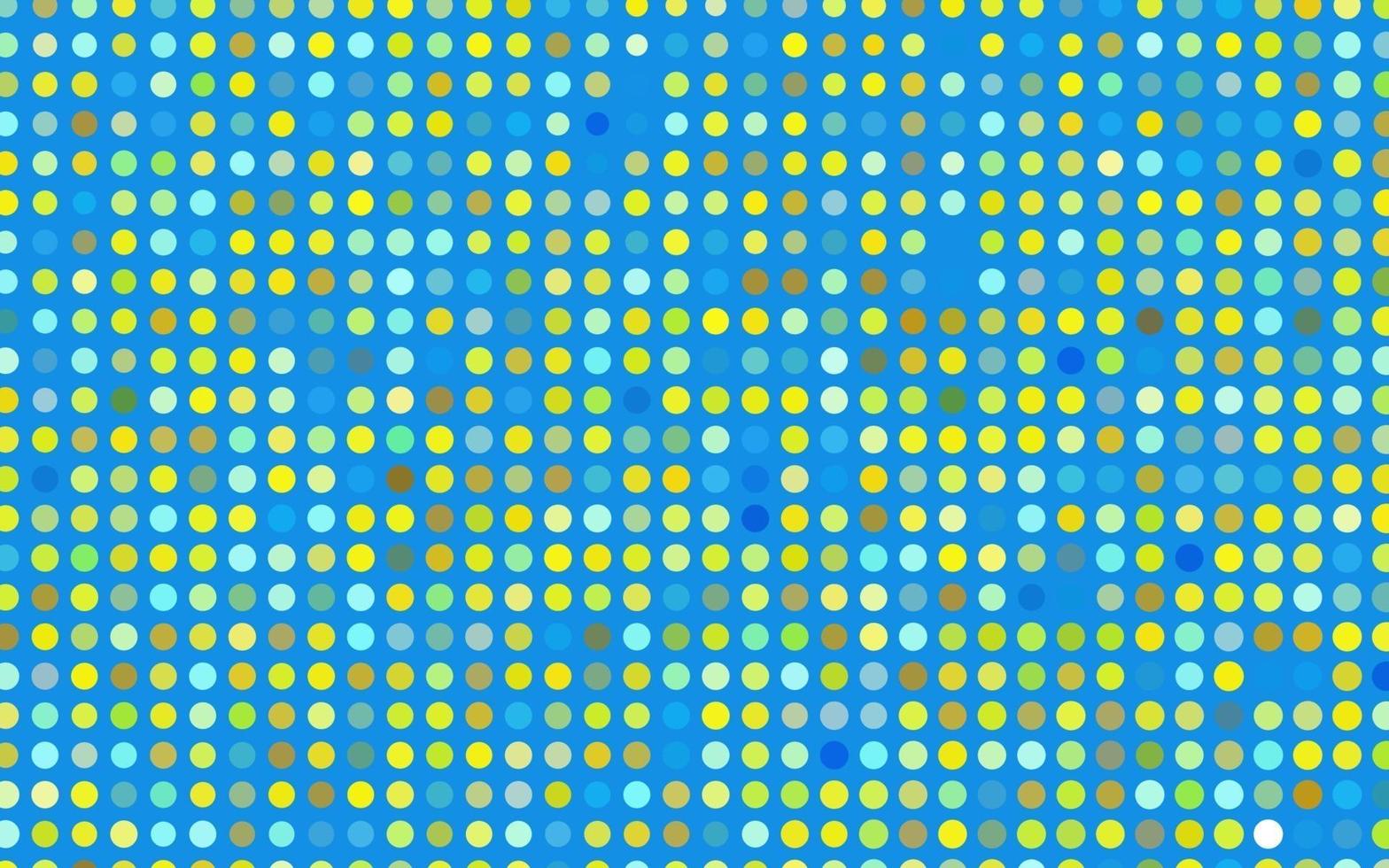 ljusblått, gult vektormönster med sfärer. vektor