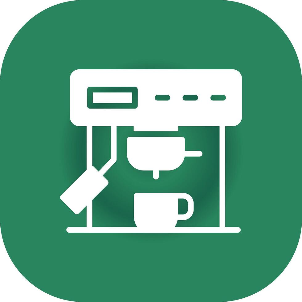 Kaffeemaschine kreatives Icon-Design vektor