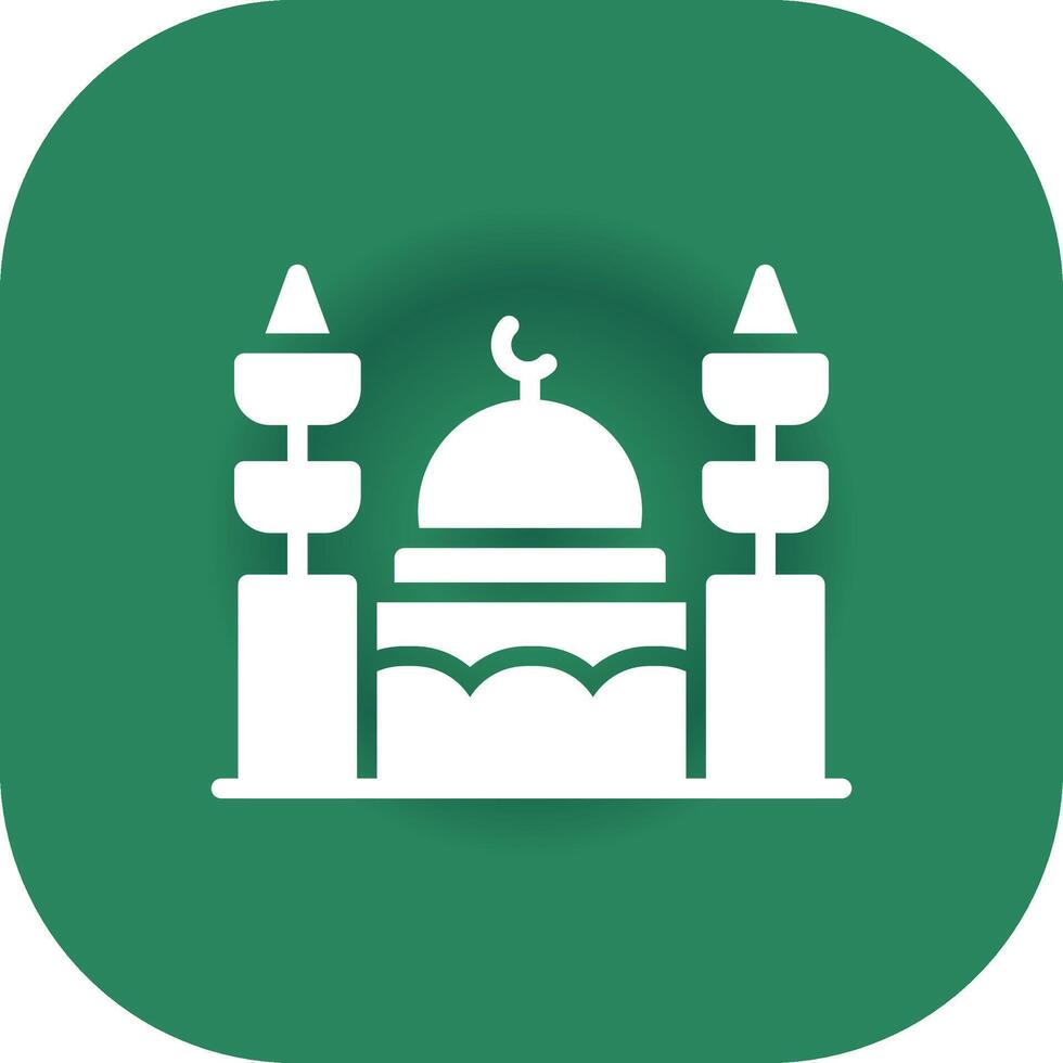 Moschee kreatives Icon-Design vektor