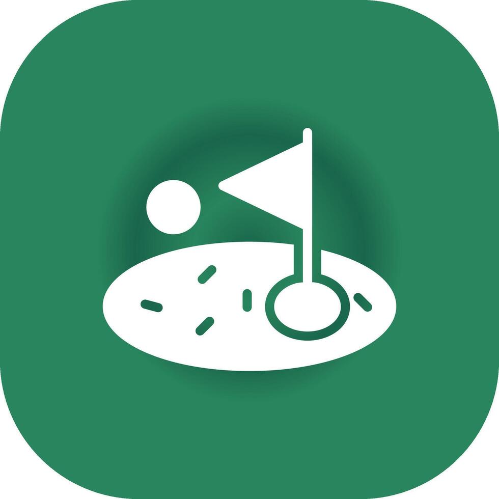 Golf kreatives Icon-Design vektor