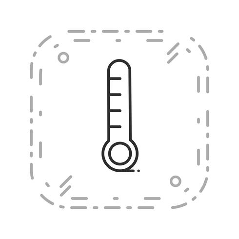 Vektor-Thermometer-Symbol vektor