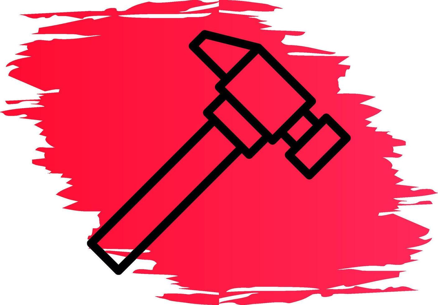 Hammer kreatives Icon-Design vektor