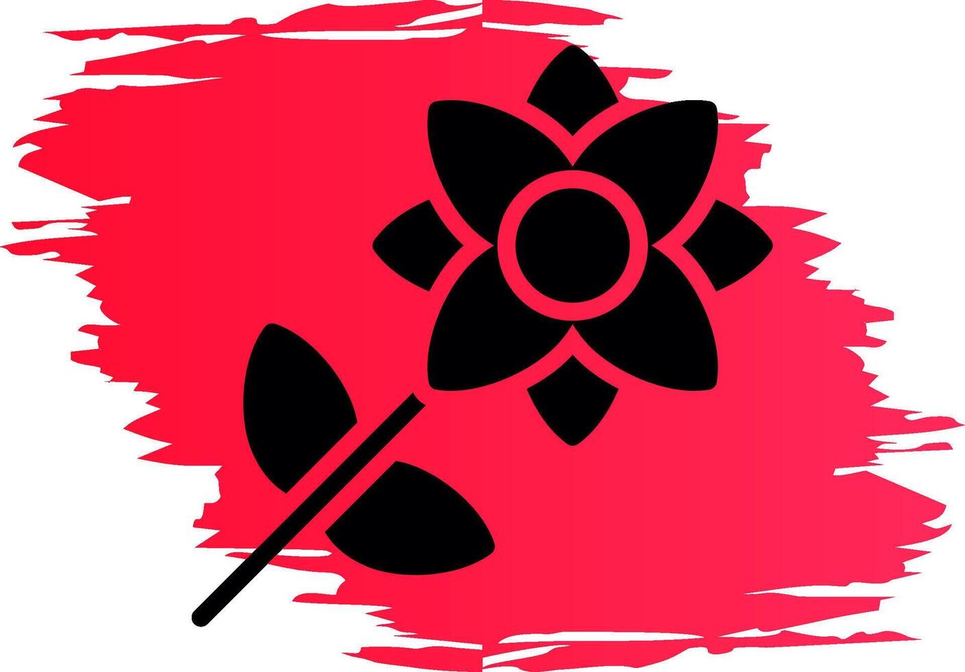 kreatives Icon-Design mit Blumen vektor