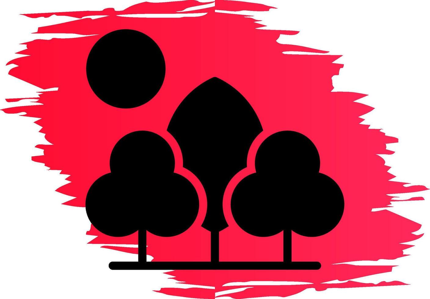 träd landskap kreativ ikon design vektor