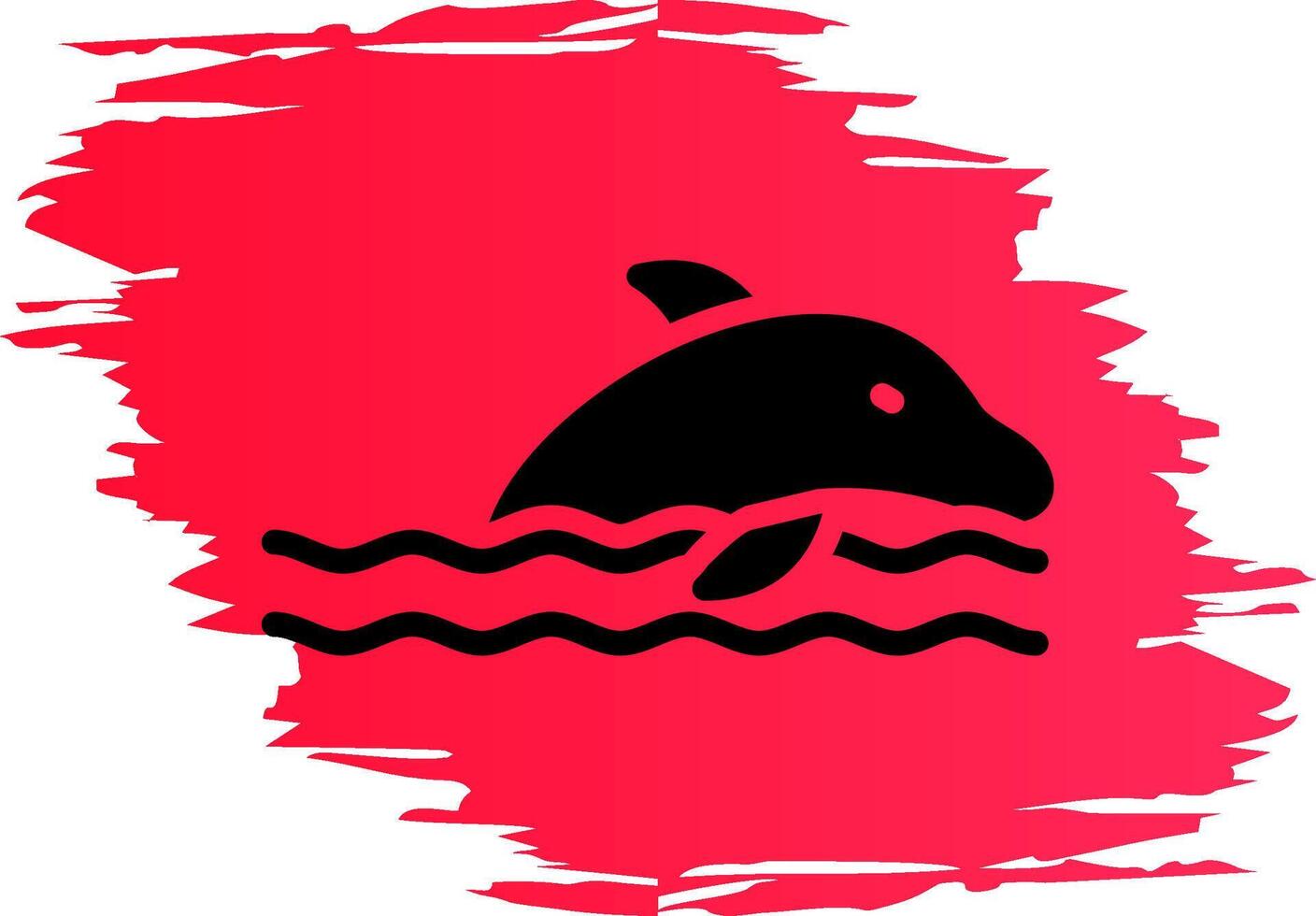 delfin kreativ ikon design vektor