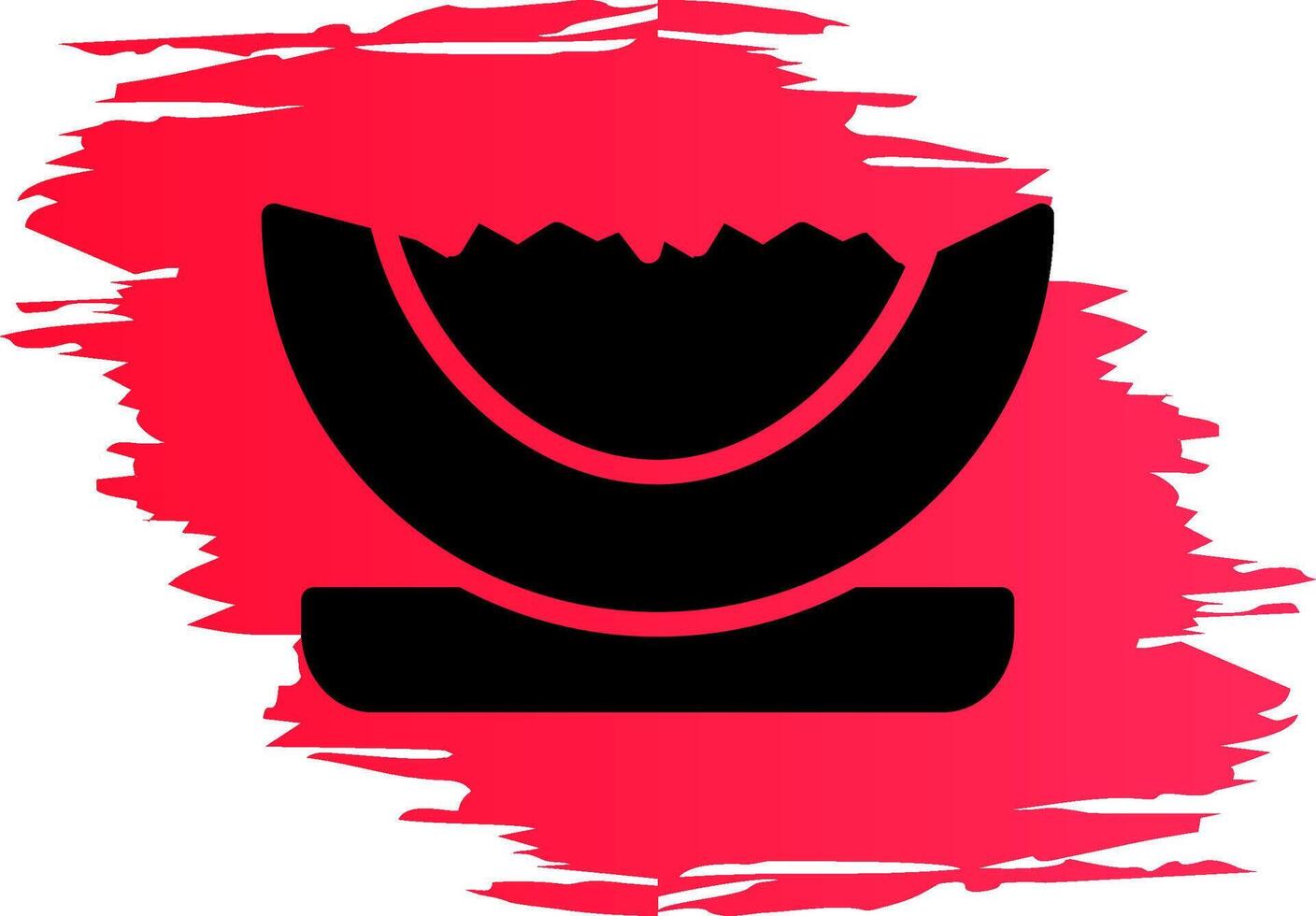 Wassermelone kreatives Icon-Design vektor